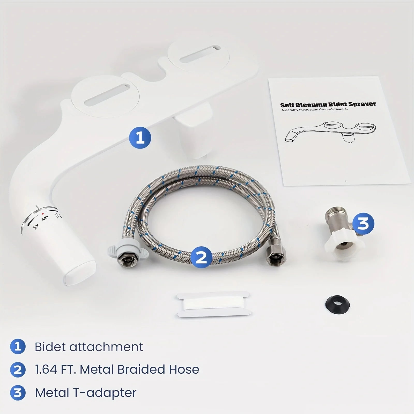 Ultra Slim Bidet Attachment With Dual Nozzles For Toilet - Home and Haven Store