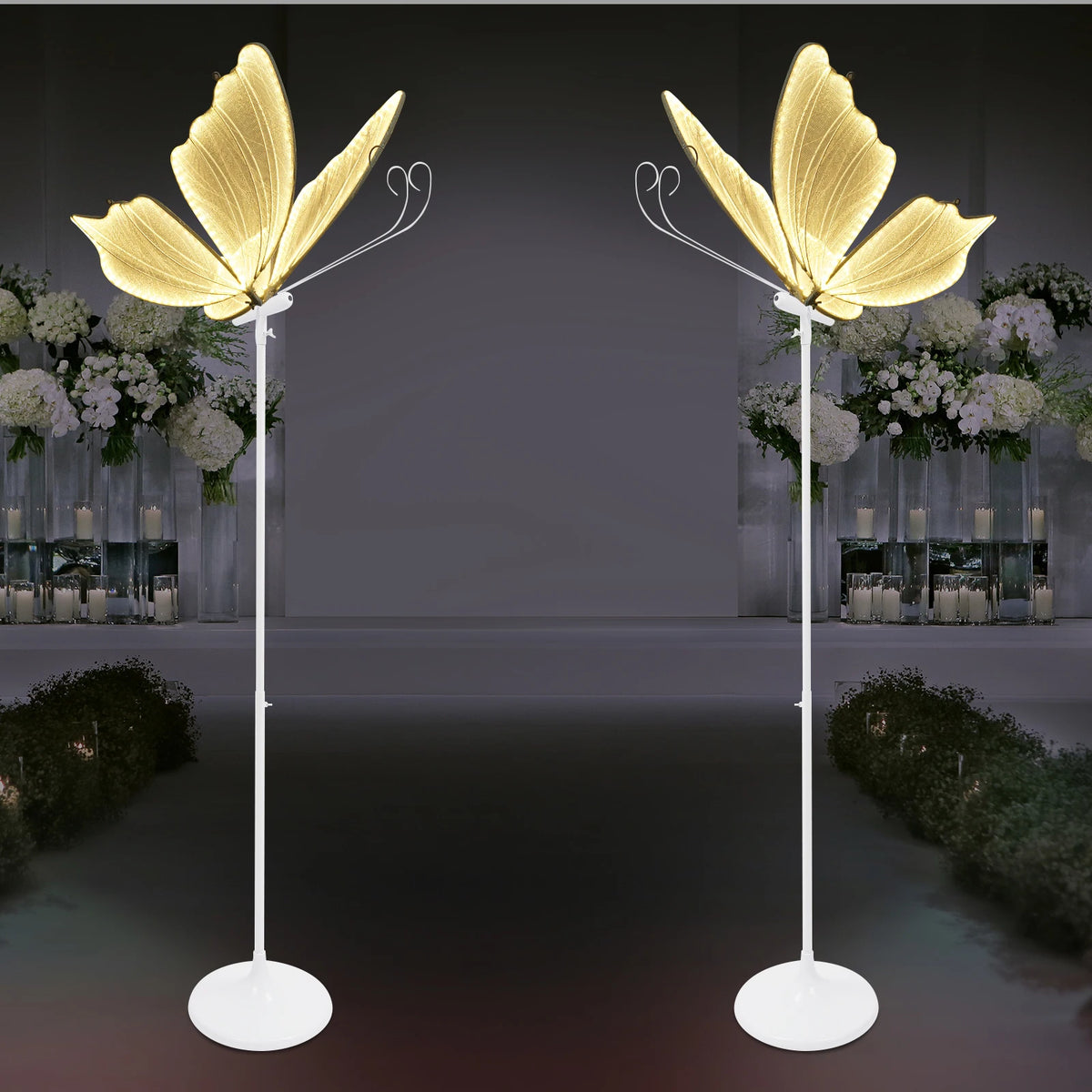 Elegant Butterfly LED Floor Lamp Set For Living Room Decor