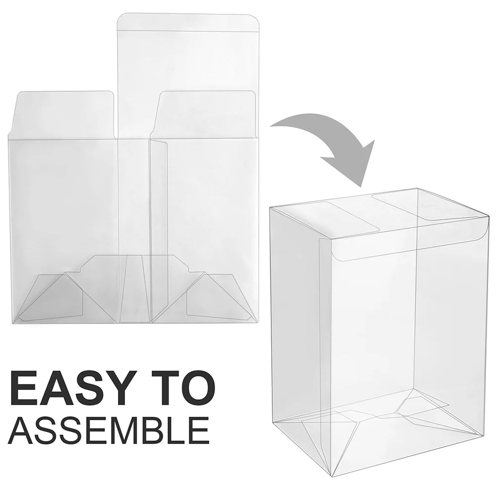 50 Pack Clear Boxes For Vinyl Figures With Locking Tabs