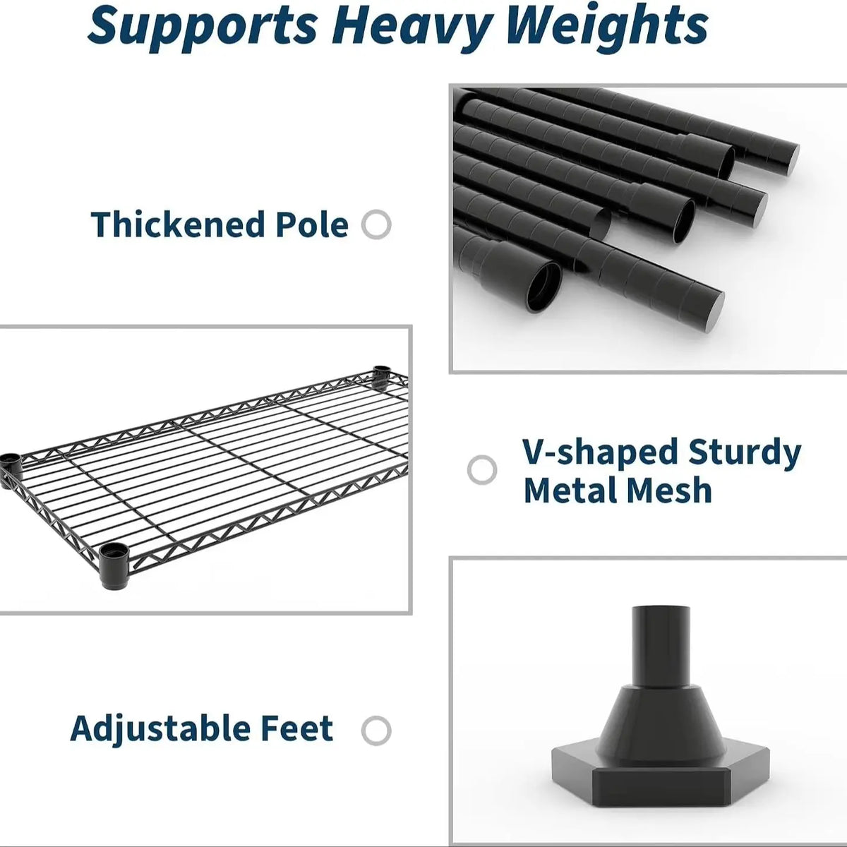 Heavy Duty Metal Storage Shelving Rack For Garage Organization