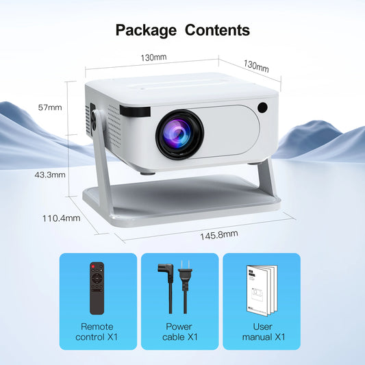 XNANO HA109 Mini Projector Android With WiFi6 BT 5.0 - Home and Haven Store