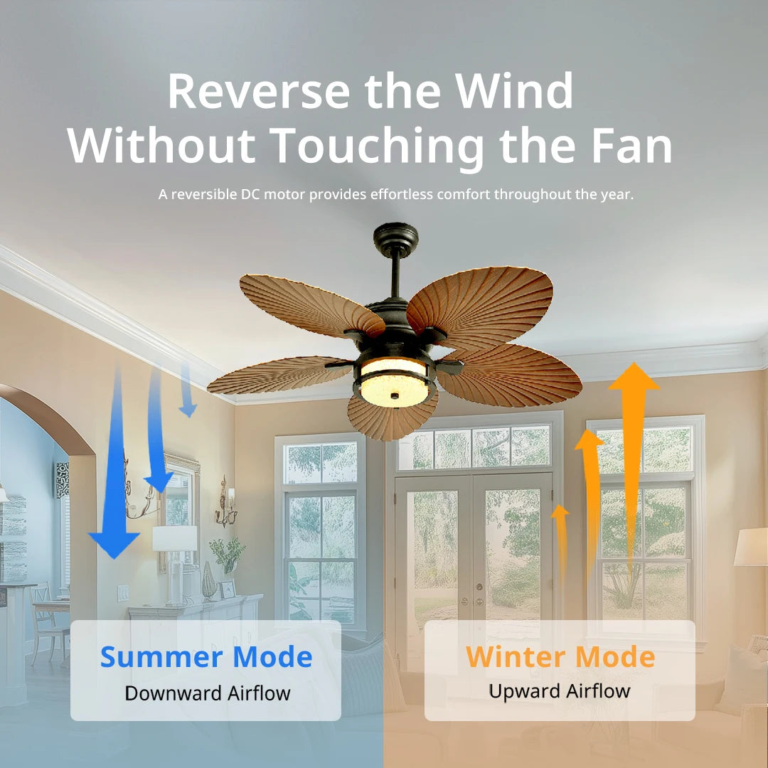 Orison Outdoor Ceiling Fan With Remote Control And Lights