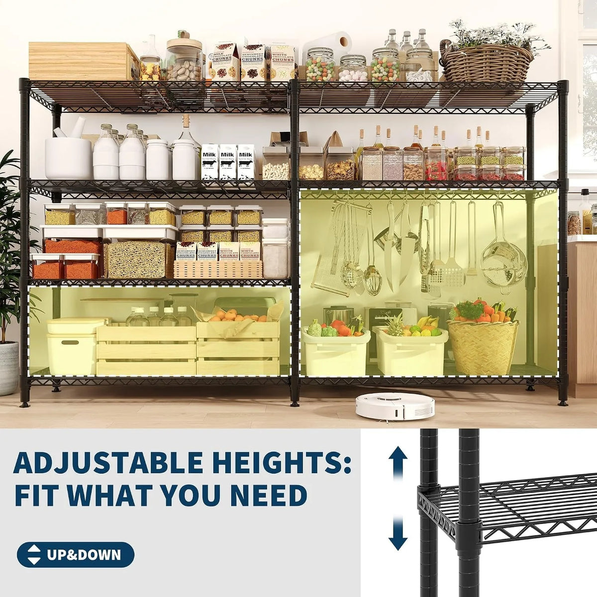 Heavy Duty Metal Storage Shelving Rack For Garage Organization