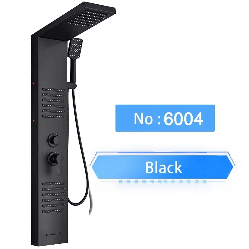 Shinessia Luxury Led Shower Panel With Dual Control Massage Jets