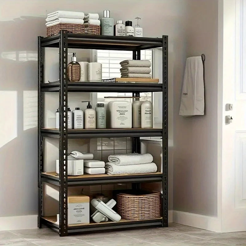 Heavy Duty Garage Racking Five Tier Steel Shelving 2000 Lb