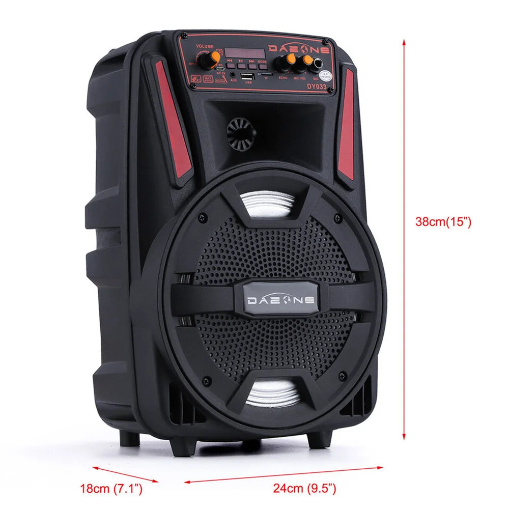 CURUK 1000W Portable Bluetooth Speaker With Subwoofer Remote Mic - Home and Haven Store