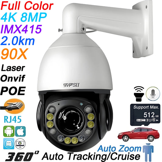 TVPSii Laser Infrared Full Color Auto Tracking PTZ Surveillance Camera