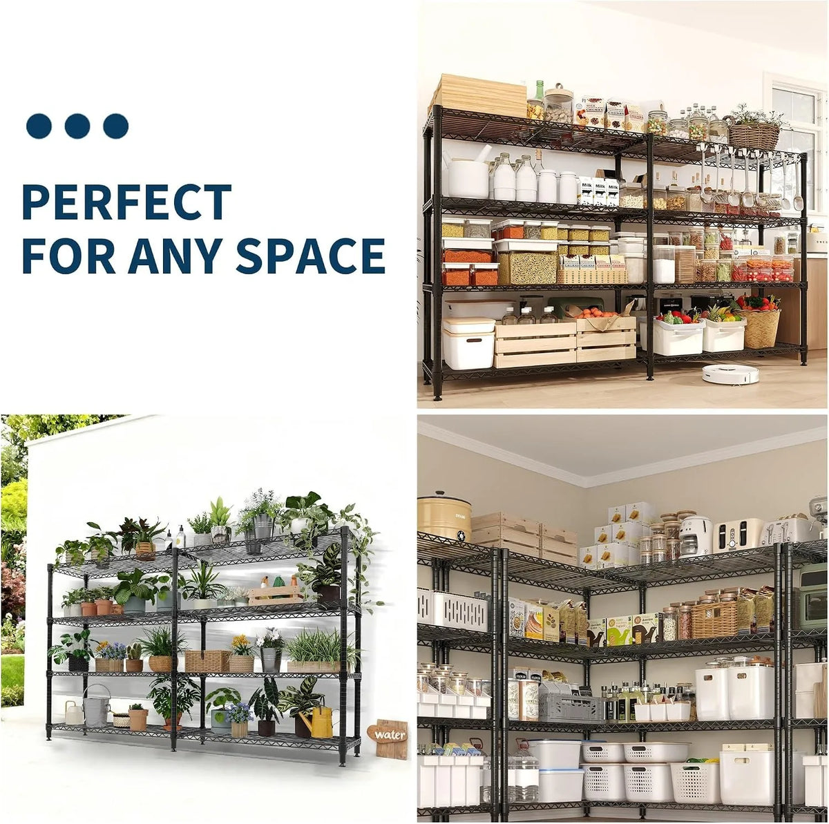 Heavy Duty Metal Storage Shelving Rack For Garage Organization