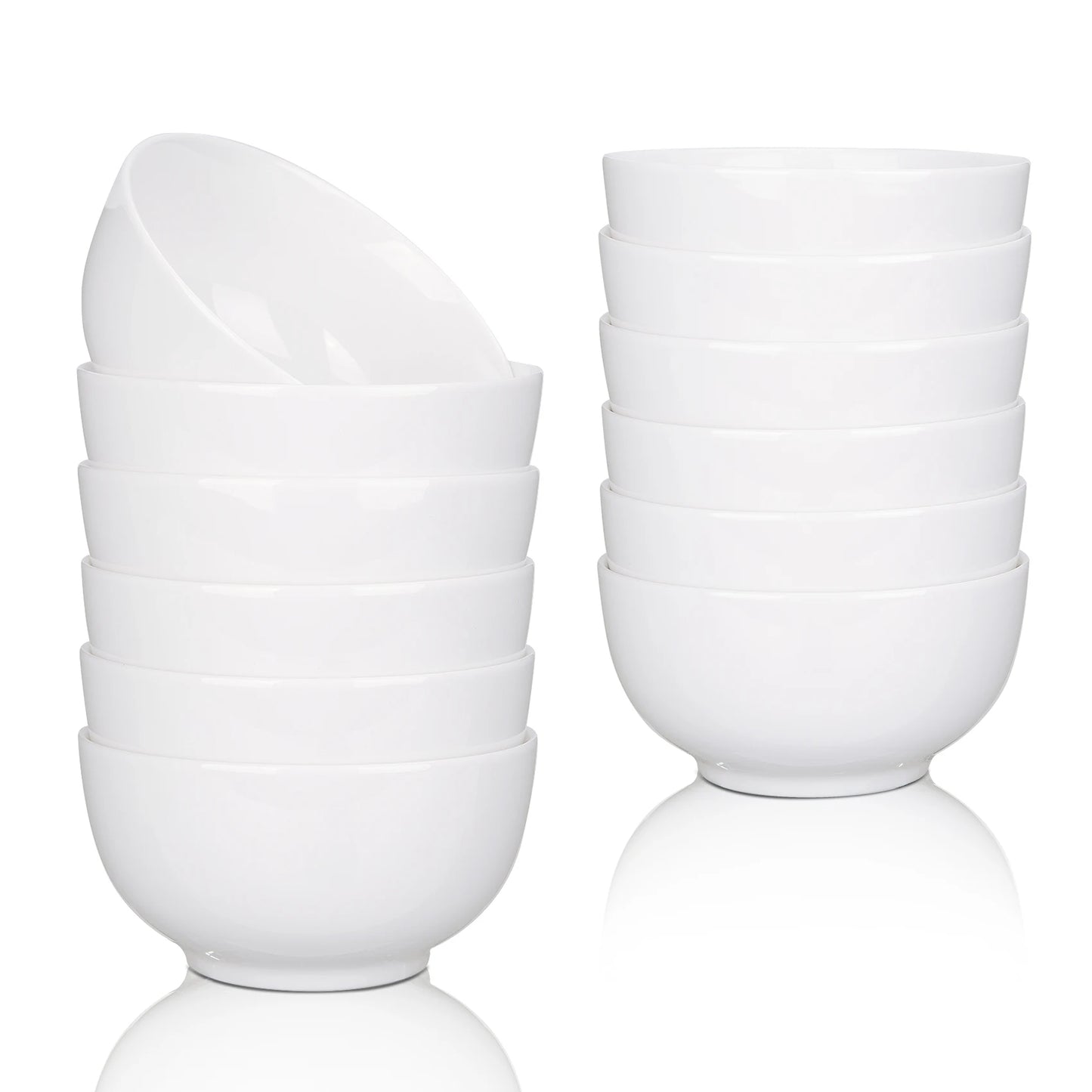 Porcelain Bowls Set 8 Pack Microwave And Dishwasher Safe - Home and Haven Store
