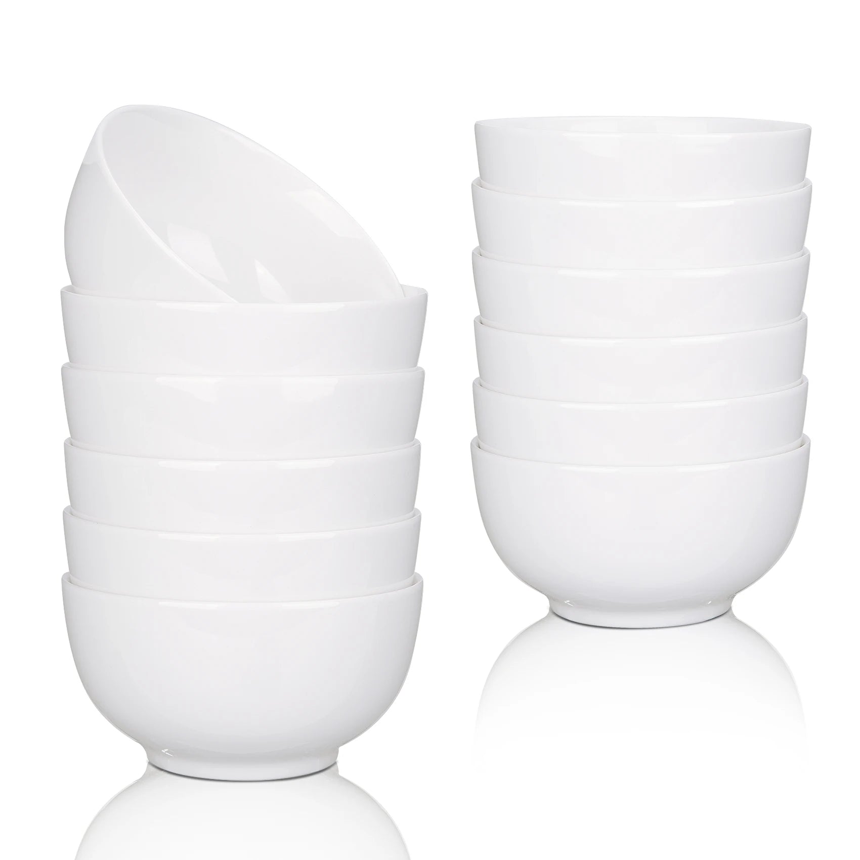 Porcelain Bowls Set 8 Pack Microwave And Dishwasher Safe - Home and Haven Store
