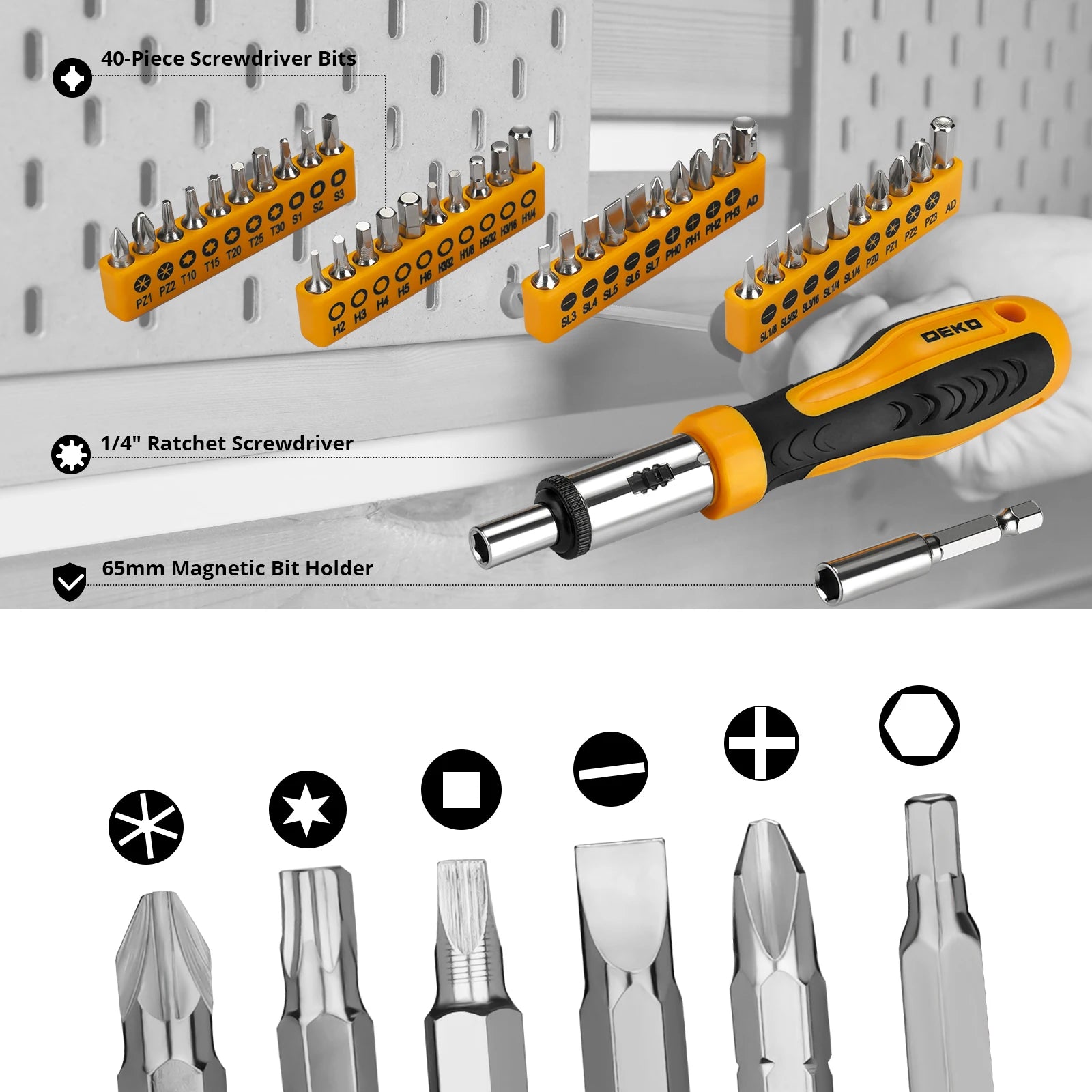 DEKOPRO 228Pcs Socket Wrench Auto Tool Kit With Case - Home and Haven Store