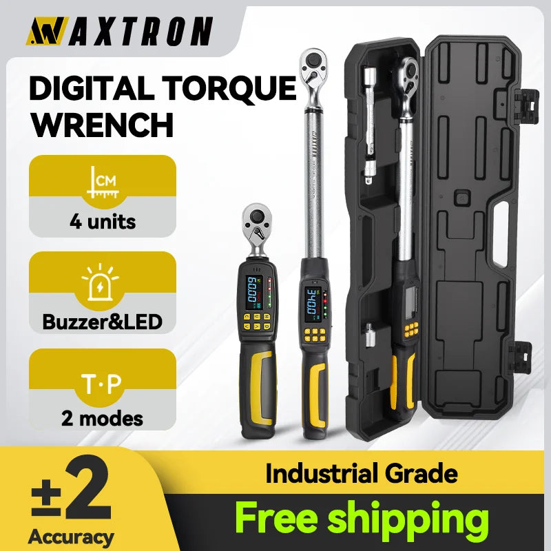 Waxtron Digital Torque Wrench Two Percent Accuracy Automotive - Home and Haven Store