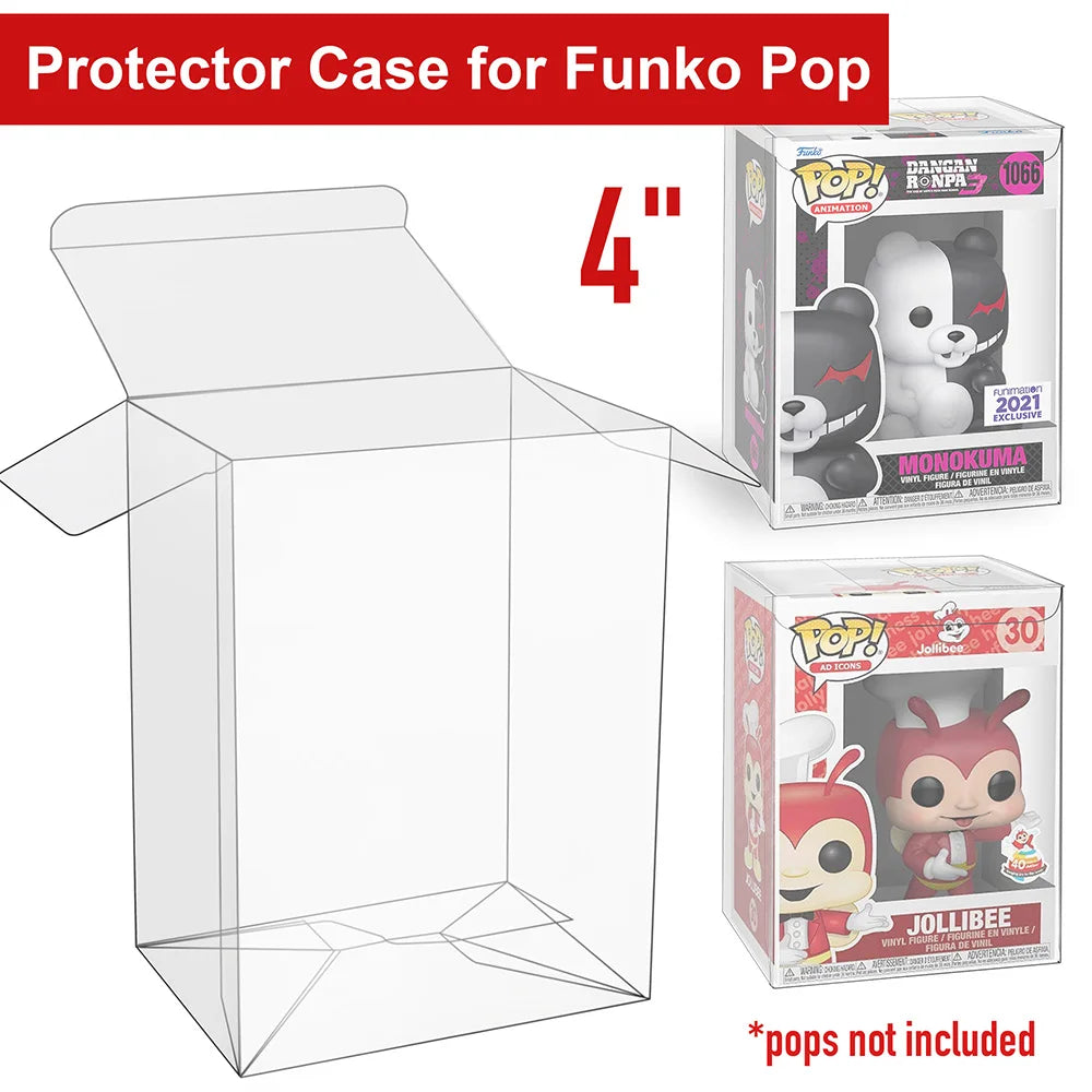 50 Pack Clear Boxes For Vinyl Figures With Locking Tabs