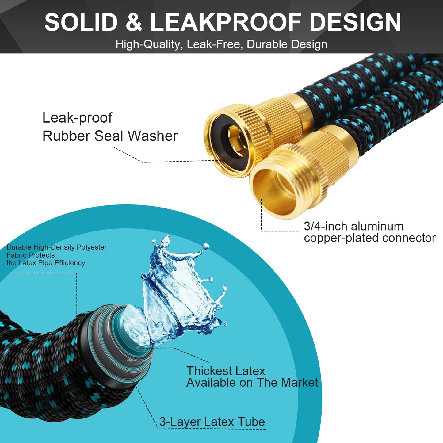 GardenJoy Expandable Garden Hose With 7 Function Spray - Home and Haven Store