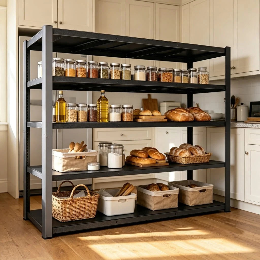 Heavy Duty Adjustable Metal Storage Shelving Rack For Home