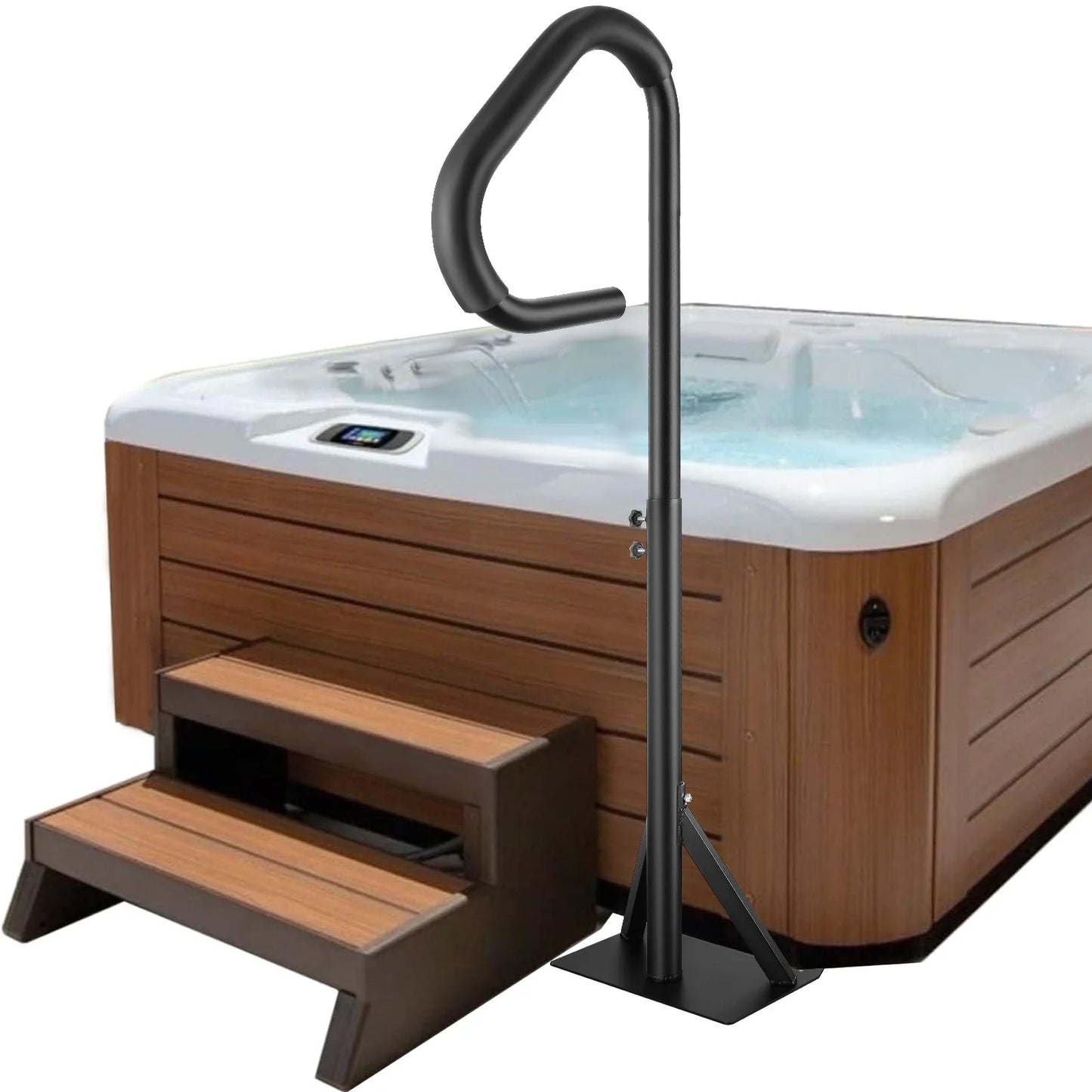 360 Rotatable Hot Tub Handrail With Slide Under Mount Base