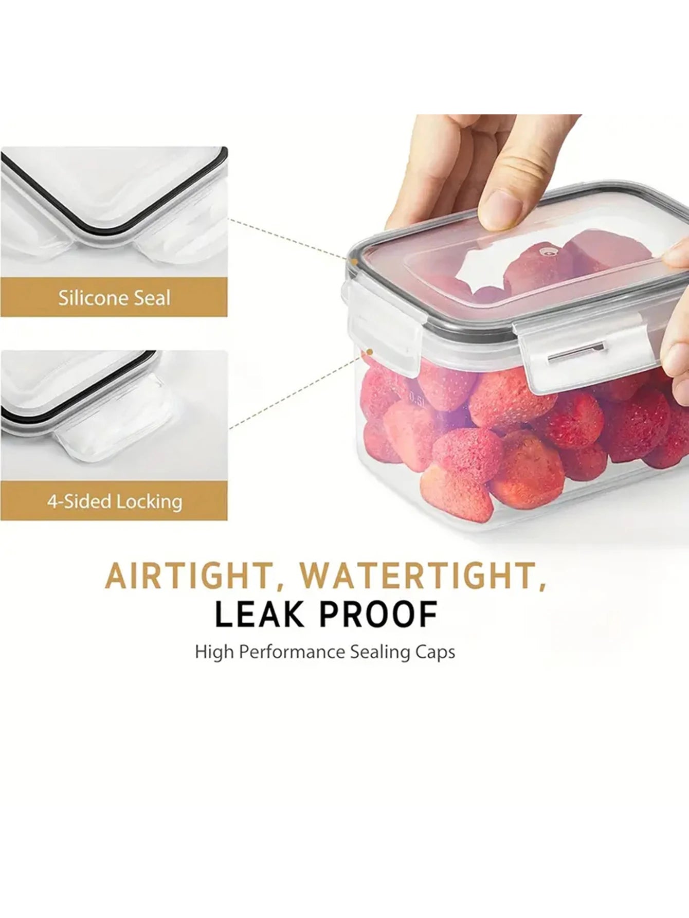Airtight Food Storage Containers With Labels 24 Piece Set - Home and Haven Store