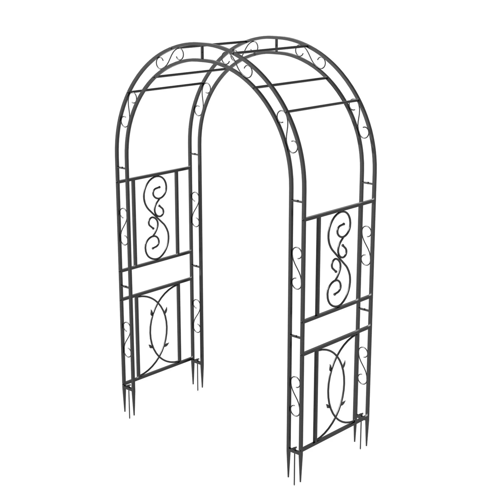 Heavy Duty Metal Garden Arbor Trellis Frame For Climbing Plants - Home and Haven Store