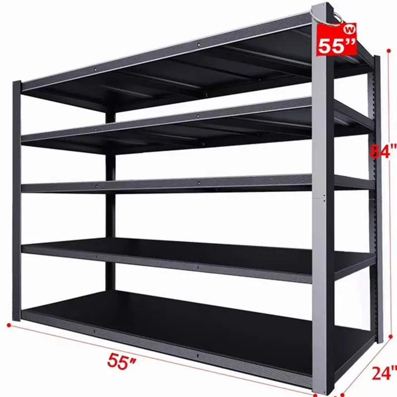 Heavy Duty Adjustable Metal Storage Shelving Rack For Home
