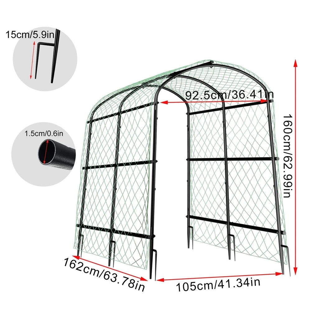 Wisfor U-Shaped Metal Garden Trellis For Climbing Plants