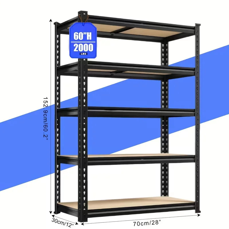 Heavy Duty Garage Shelving Units 2000 Lb Capacity Adjustable