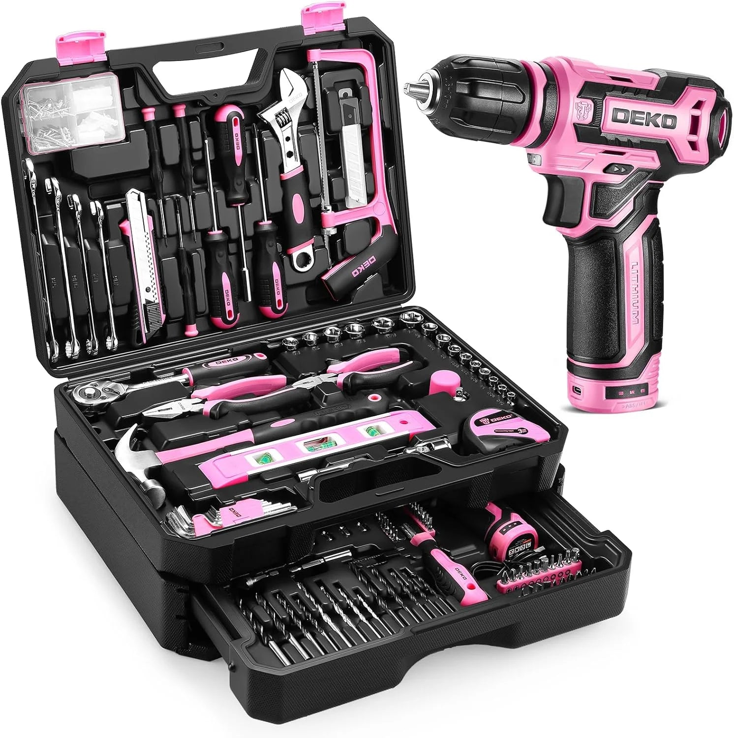 DEKO 12V Cordless Drill And Home Mechanic Toolbox Organizer - Home and Haven Store