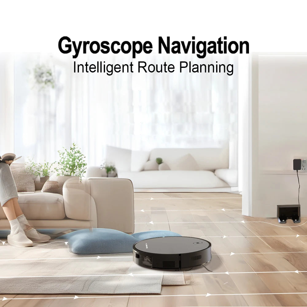 BOAIMORE Robot Vacuum Cleaner With Mop 6000Pa Suction