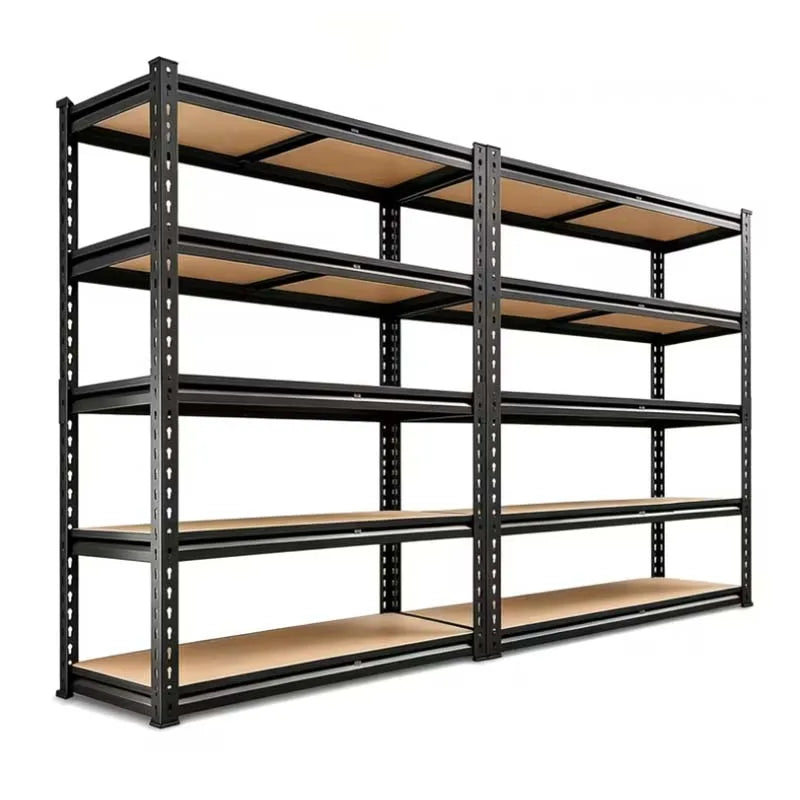 Heavy Duty Five Tier Adjustable Metal Storage Rack Set