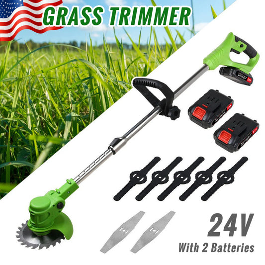Cordless 2-In-1 Weed Trimmer With Battery Pack For Yard - Home and Haven Store