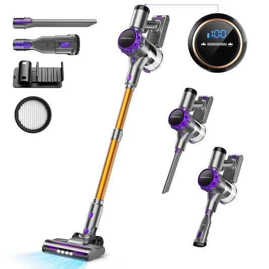 INSE S3P Cordless Vacuum Cleaner With LED Display 55 Minute Run Time