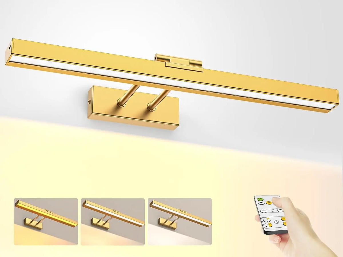 PRTILOUD Wireless Picture Light With Remote Control And Dimming