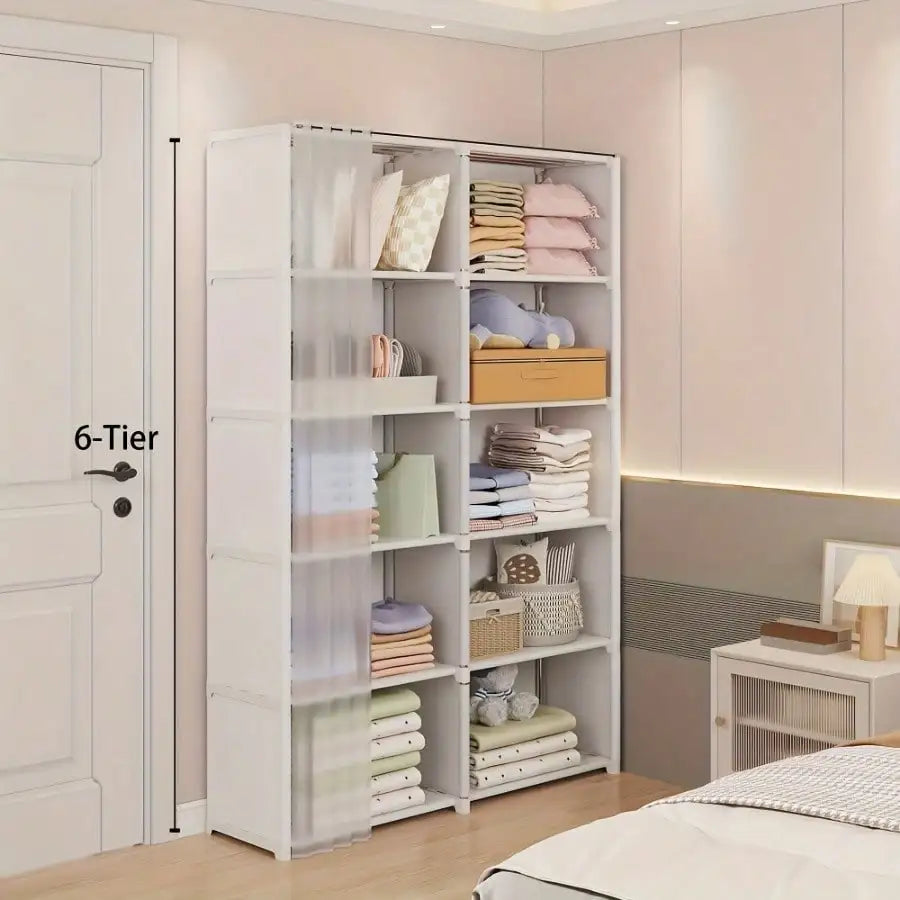 Multi Layer Easy Assembly Book Storage Rack Organizer