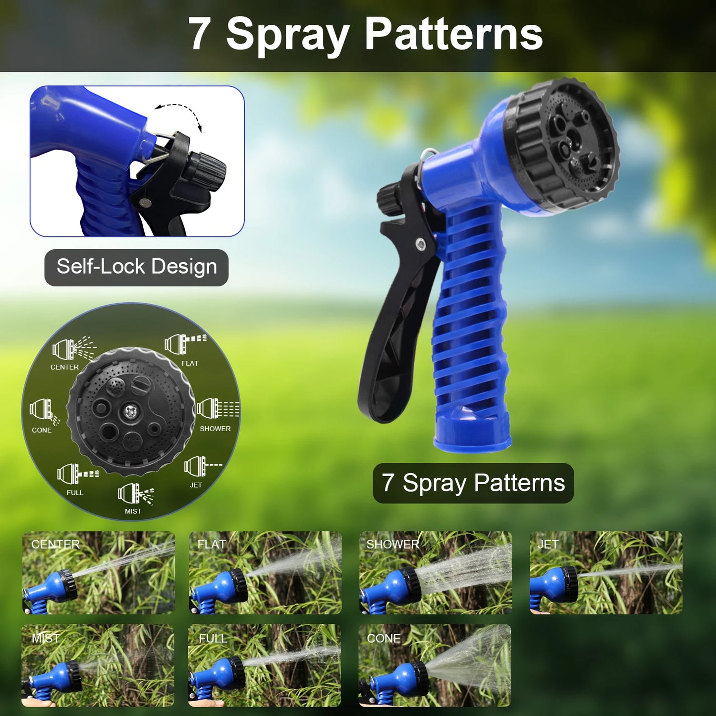 GardenJoy Expandable Garden Hose With 7 Function Spray - Home and Haven Store