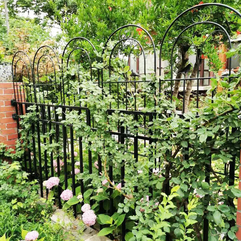 Metal Garden Trellis Fence Anti-Rust Climbing Plant Panels 2-Pack - Home and Haven Store