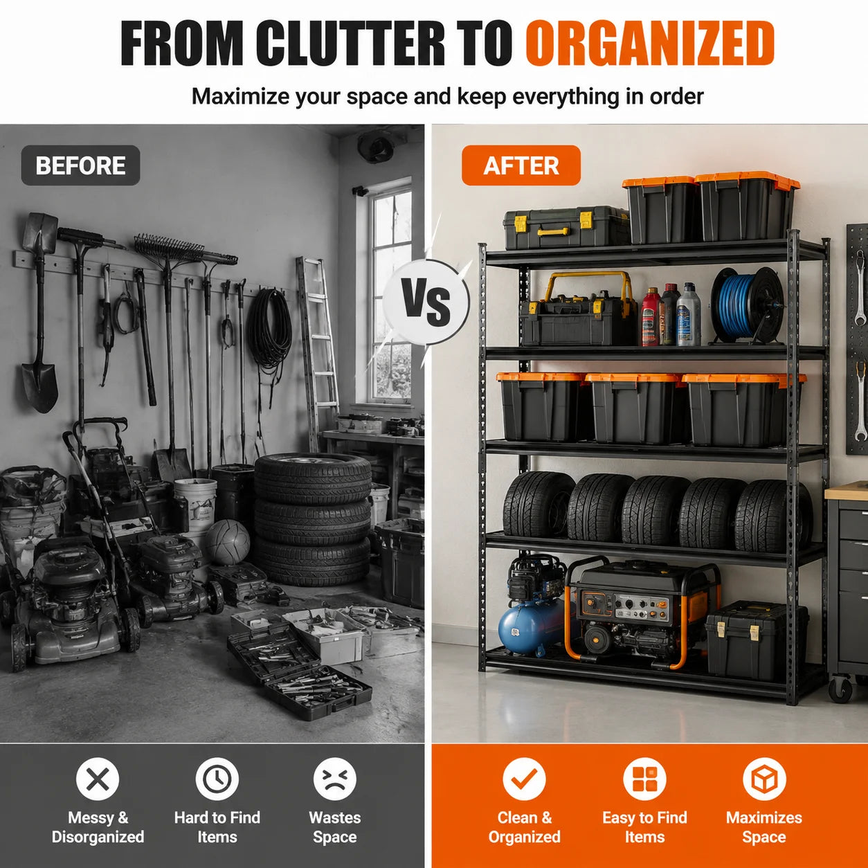 Heavy Duty Steel Storage Rack With Adjustable Shelving System