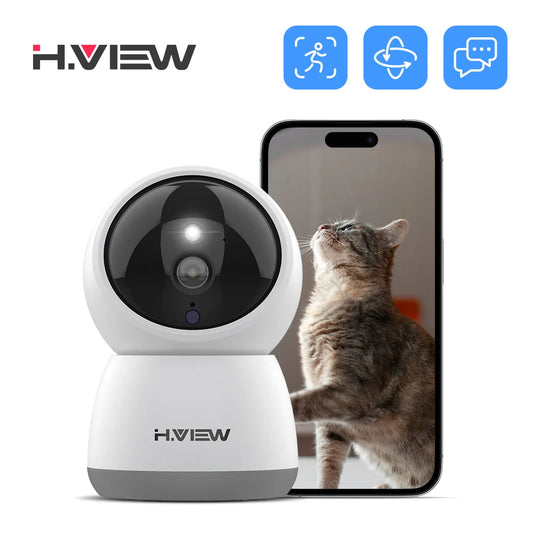 H.VIEW 3MP WiFi Indoor AI Human Detection Security Camera