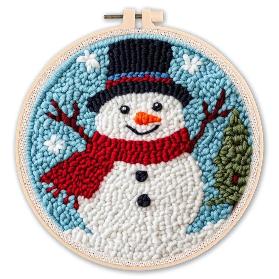 Diy Punch Needle Embroidery Starter Kit For Beginners Cartoon Animals - Home and Haven Store