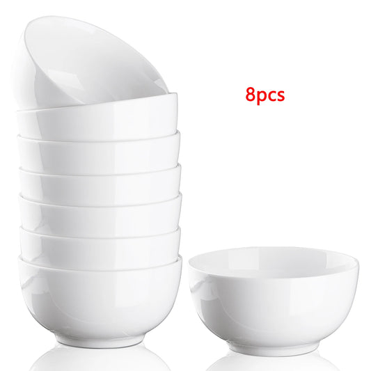 Porcelain Bowls Set 8 Pack Microwave And Dishwasher Safe - Home and Haven Store