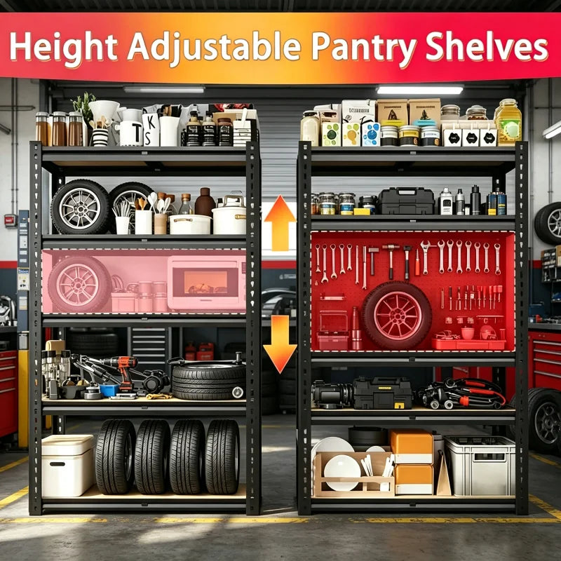 Heavy Duty Metal Storage Shelves With 2000 Lbs Capacity - Home and Haven Store