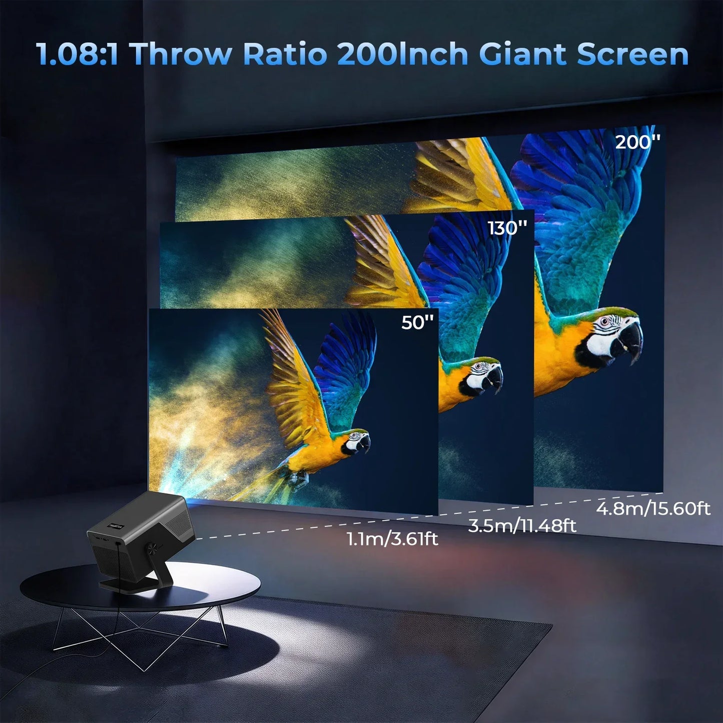 LynCast X7 AI Smart Projector With Android 14 And Dolby