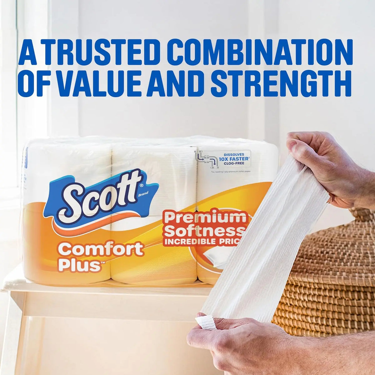 Scott ComfortPlus Premium Septic Safe Toilet Rolls