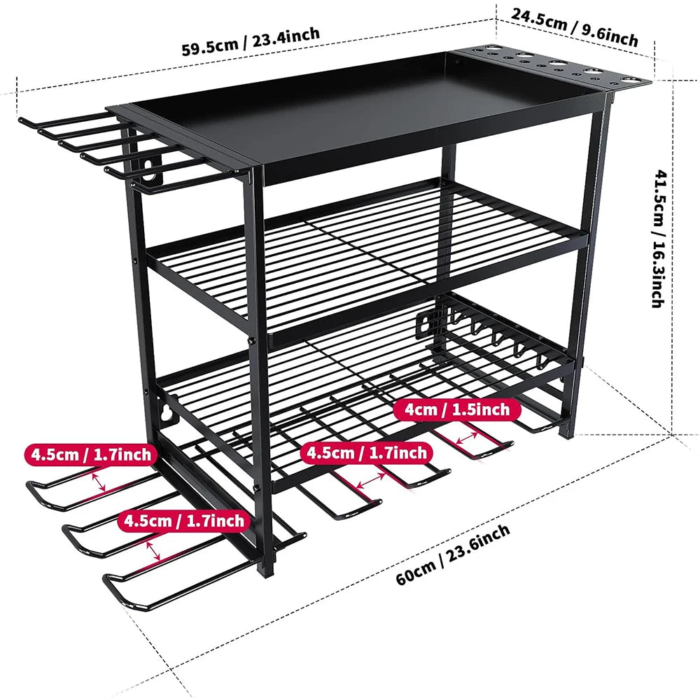 TWISTER.CK Power Tool Organizer 4-Tier Wall Mount Garage - Home and Haven Store