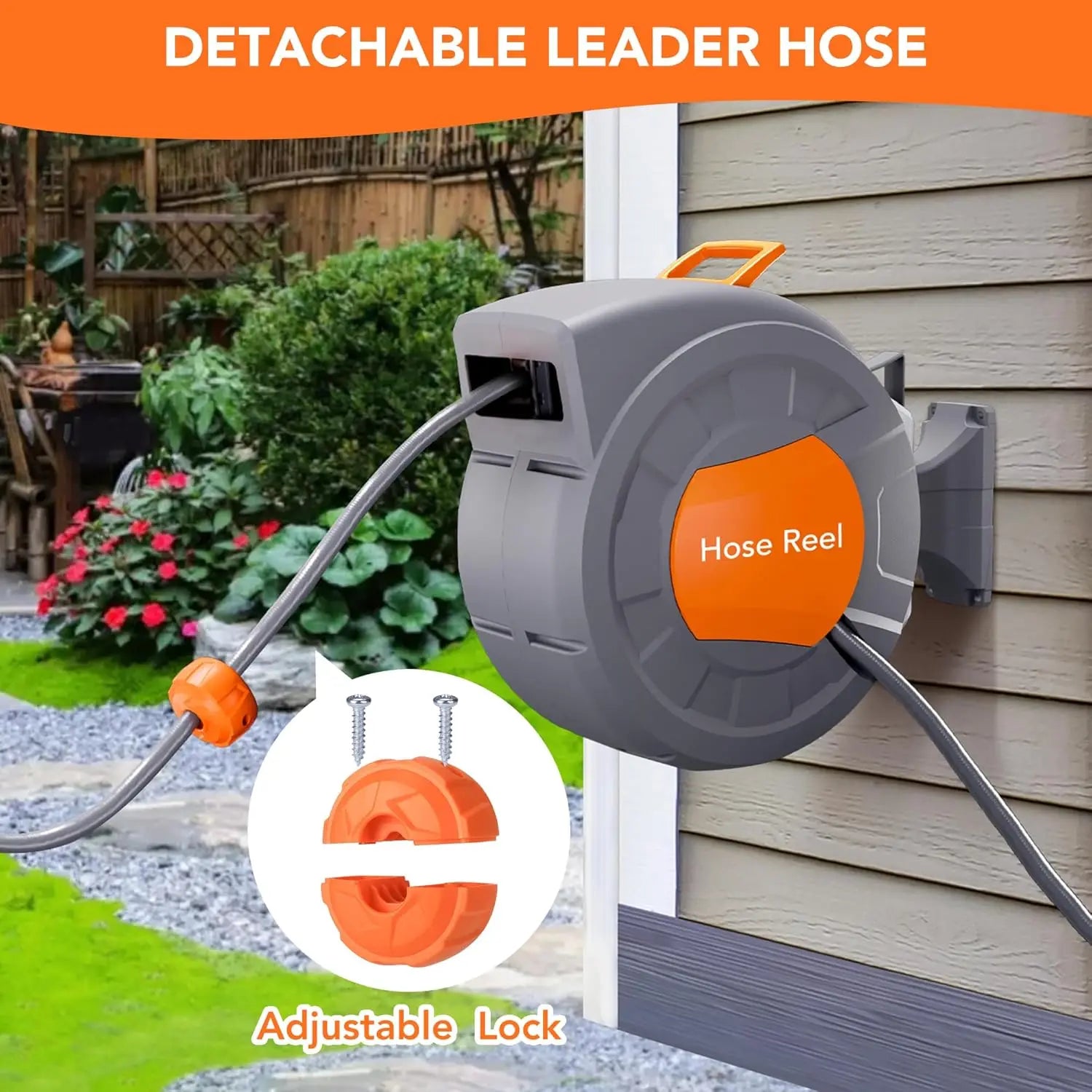 TWISTER.CK Retractable Garden Hose Reel With Nine Function Sprayer - Home and Haven Store