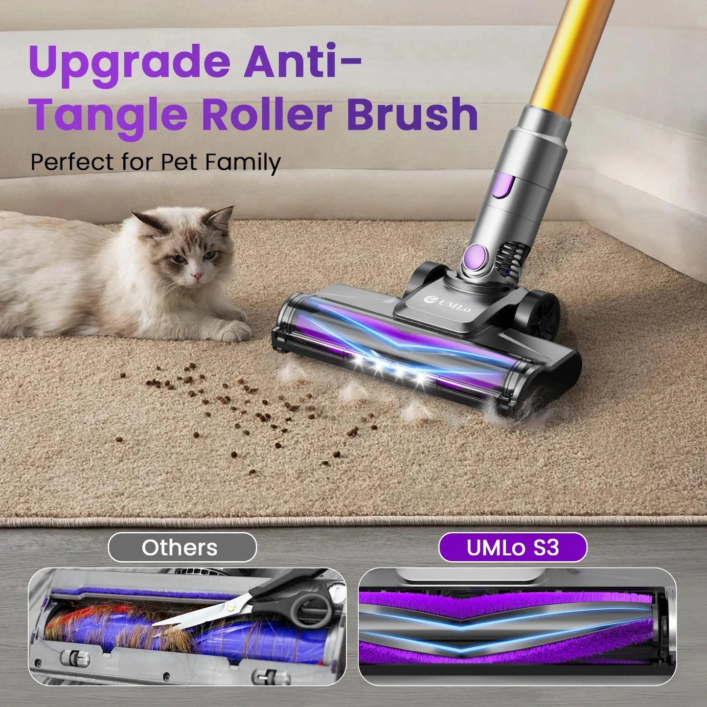 INSE S3P Cordless Vacuum Cleaner With LED Display 55 Minute Run Time