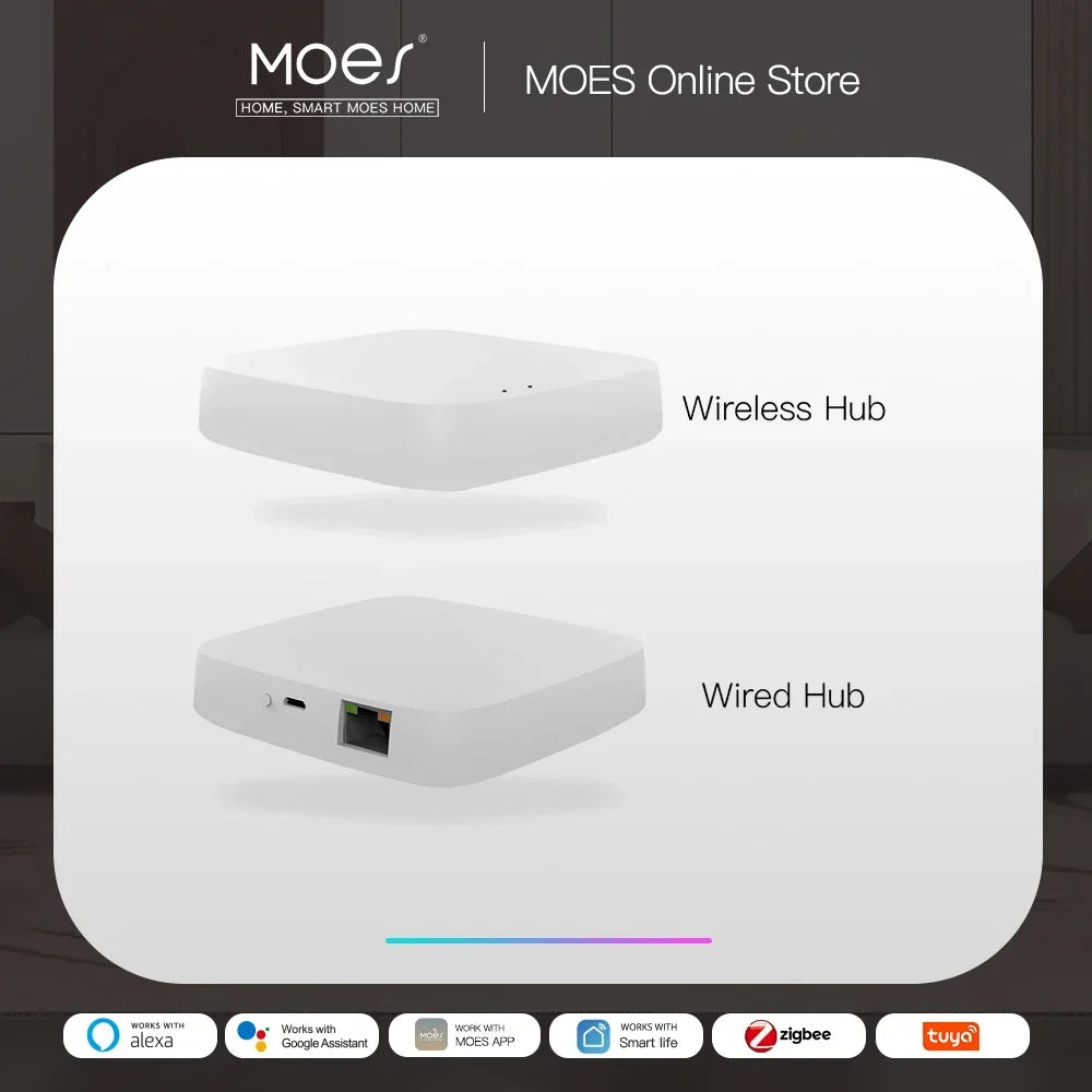 MOES ZigBee 3.0 Smart Gateway Hub for ZigBee Smart Home - Home and Haven Store