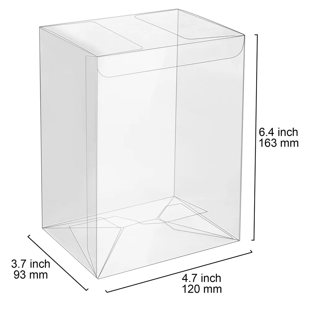 50 Pack Clear Boxes For Vinyl Figures With Locking Tabs