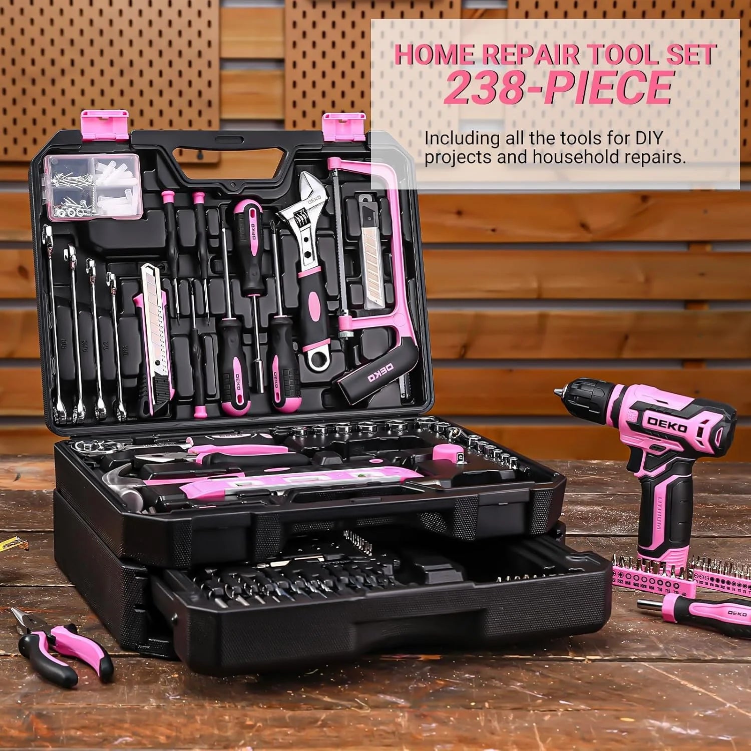 DEKO 12V Cordless Drill And Home Mechanic Toolbox Organizer - Home and Haven Store