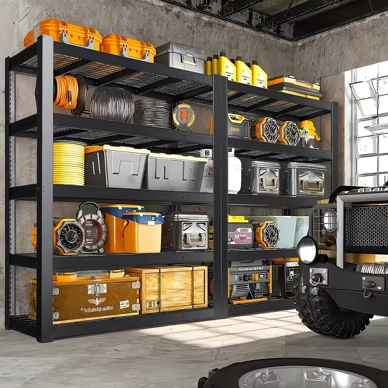 Heavy Duty Adjustable Metal Storage Shelving Rack For Home