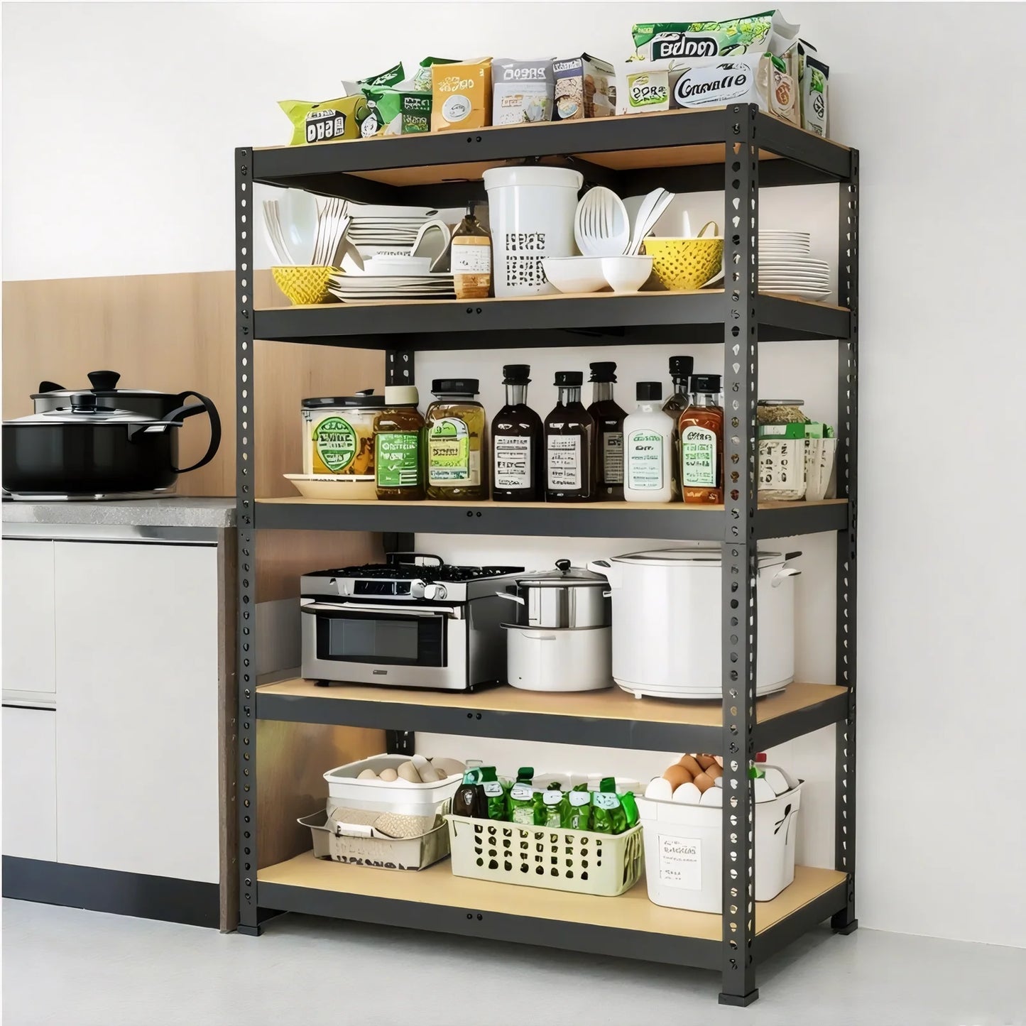Heavy Duty Garage Shelving Units 2000 Lb Capacity Adjustable
