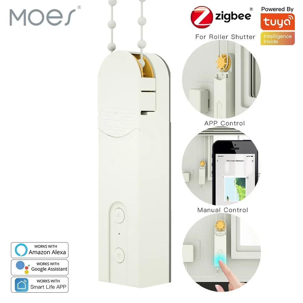 MOES ZigBee Smart DIY Motorized Roller Blinds Drive Hub Tuya - Home and Haven Store